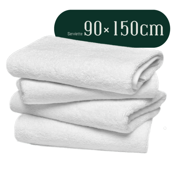 Drap de bain piscine 90x150cm Rawi Linge — serviette hôtelière maroc pour hôtels et riads