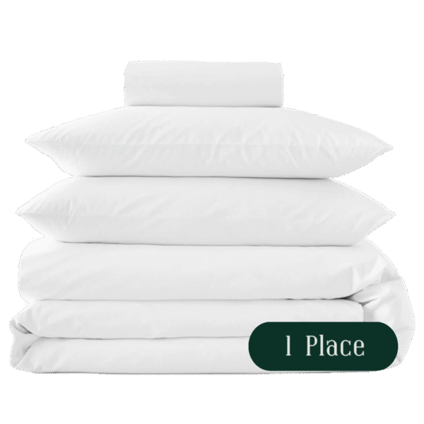 Pack linge de lit complet lit simple Rawi Linge — pack linge hôtelier maroc pour Airbnb et hôtels